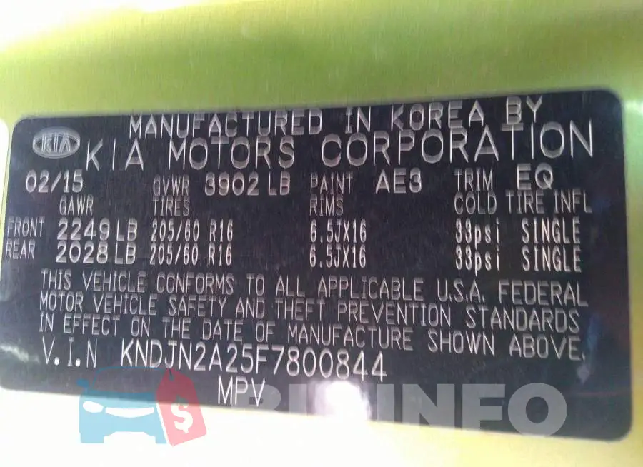 KNDJN2A25F7800844 Photo# 9