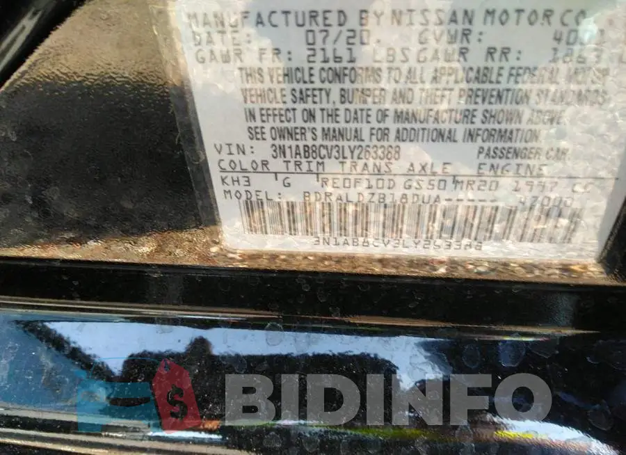 3N1AB8CV3LY263388 Photo# 9