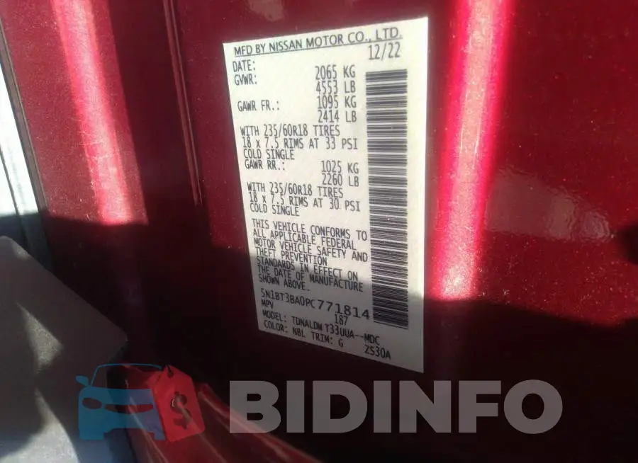 5N1BT3BA0PC771814 Photo# 9