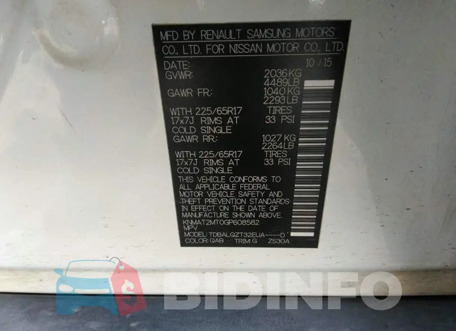 KNMAT2MT0GP608582 Photo# 9