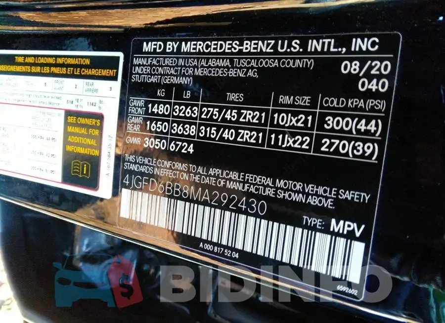 4JGFD6BB8MA292430 Photo# 9