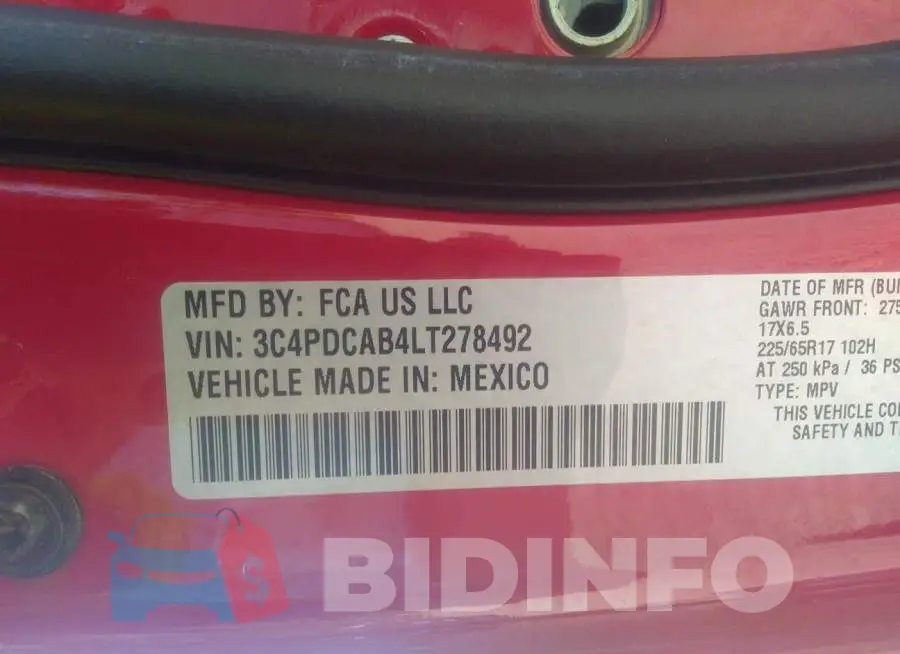 3C4PDCAB4LT278492 Photo# 9