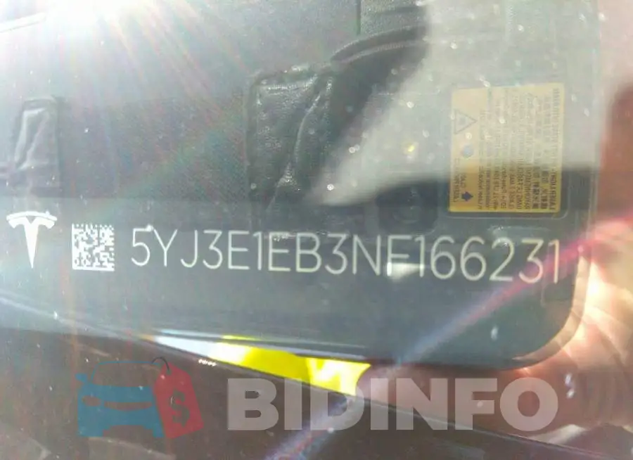 5YJ3E1EB3NF166231 Photo# 9