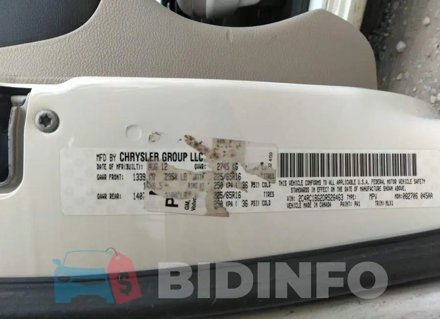 2C4RC1BG2DR526463 Photo# 9