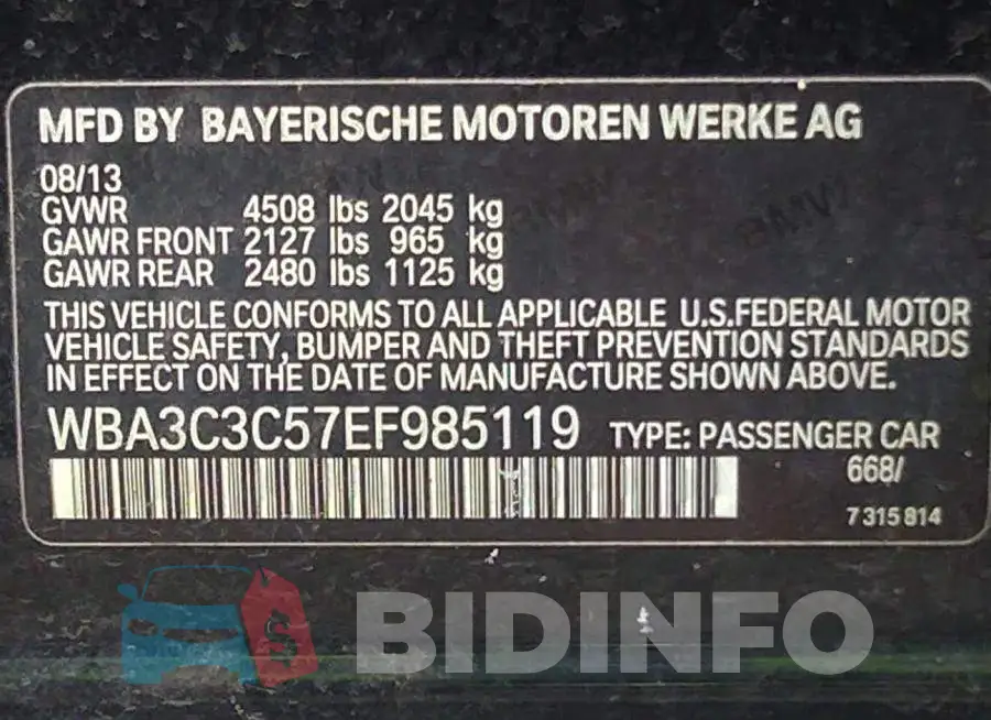 WBA3C3C57EF985119 Photo# 9