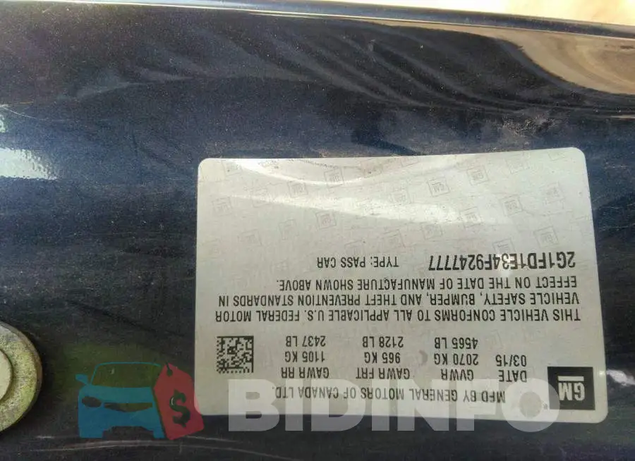 2G1FD1E34F9247777 Photo# 9