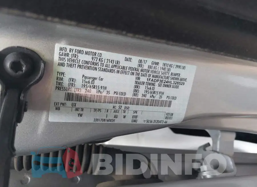 1FADP3E24HL328529 Photo# 9