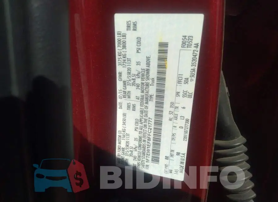 1FTEW1EF8FFC21777 Photo# 9