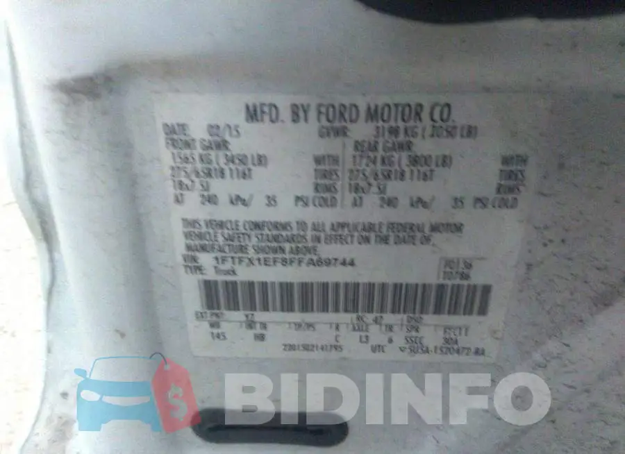 1FTFX1EF8FFA69744 Photo# 9