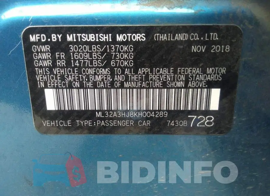 ML32A3HJ8KH004289 Photo# 9