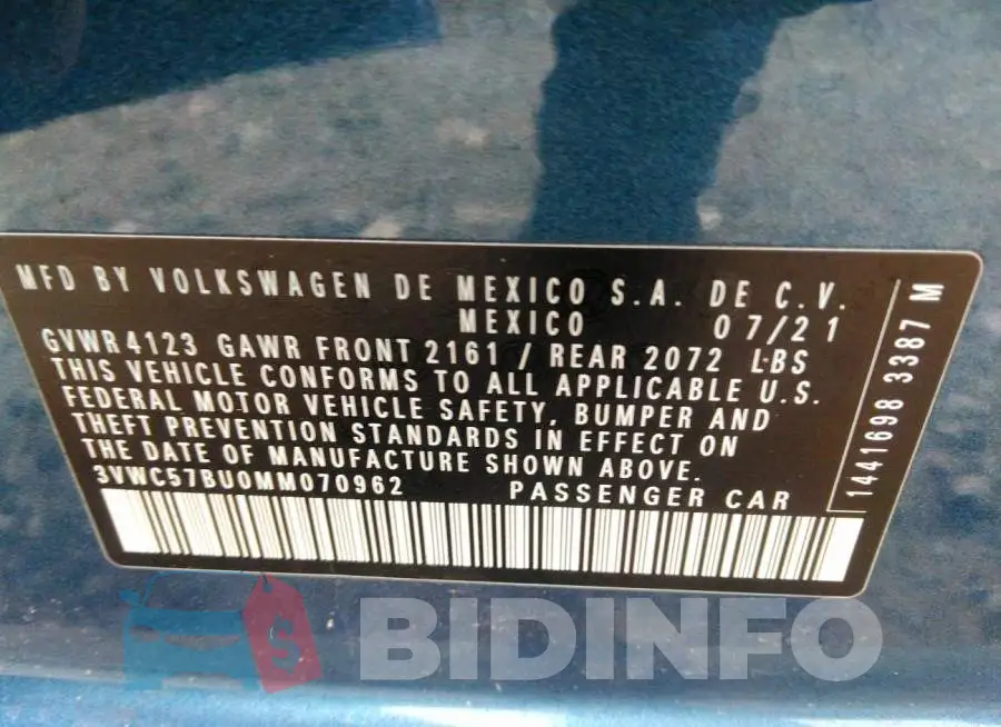 3VWC57BU0MM070962 Photo# 9