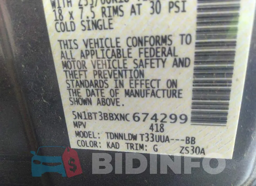 5N1BT3BBXNC674299 Photo# 9