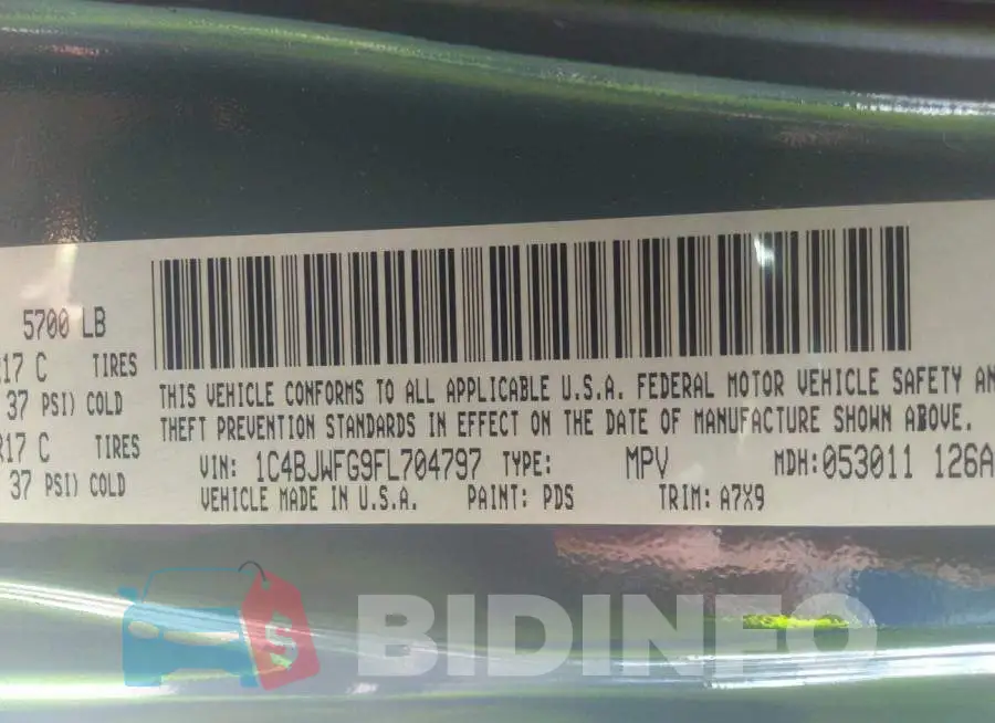 1C4BJWFG9FL704797 Photo# 9