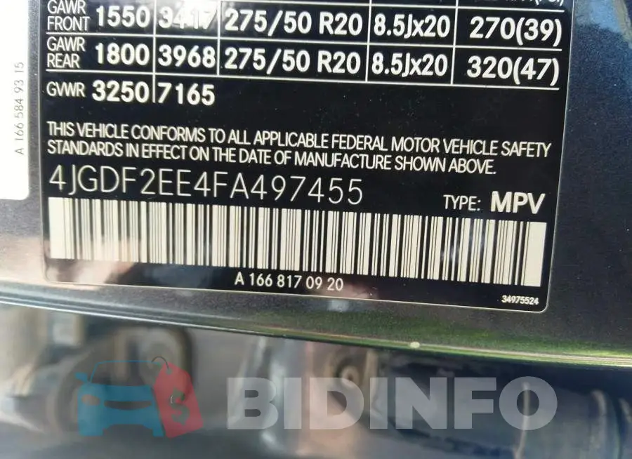 4JGDF2EE4FA497455 Photo# 9