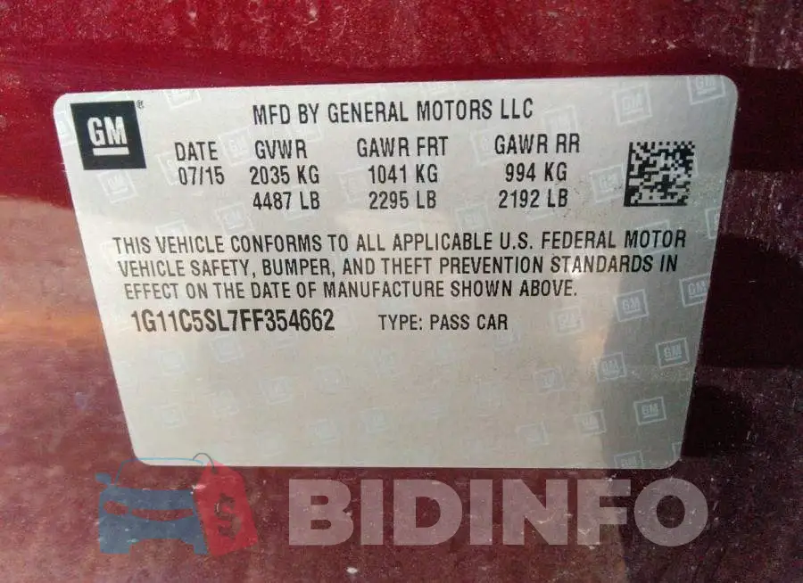 1G11C5SL7FF354662 Photo# 9