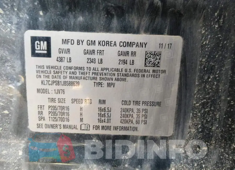 KL7CJPSB1JB588639 Photo# 9