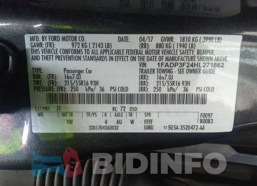 1FADP3F24HL271862 Photo# 9