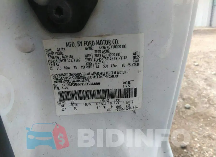 1FTBF2B67DEB36896 Photo# 9