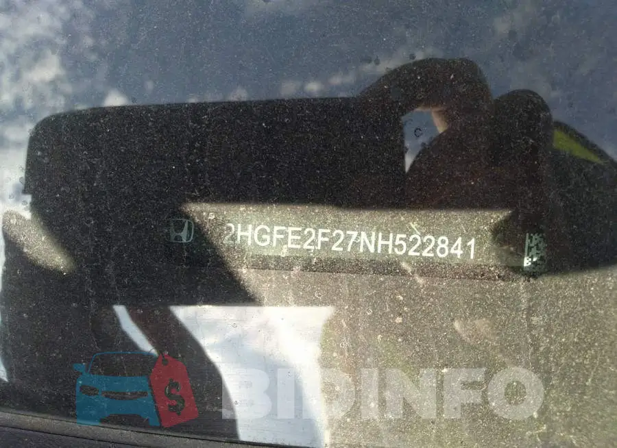 2HGFE2F27NH522841 Photo# 9