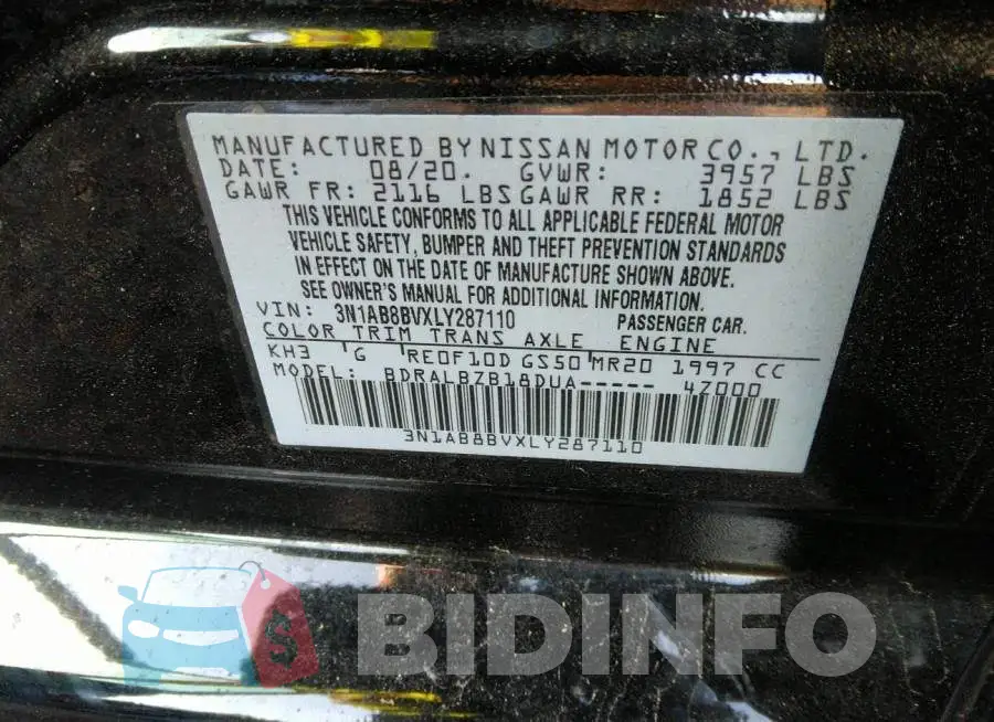 3N1AB8BVXLY287110 Photo# 9