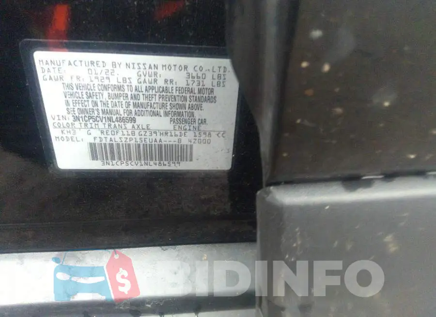 3N1CP5CV1NL486599 Photo# 9