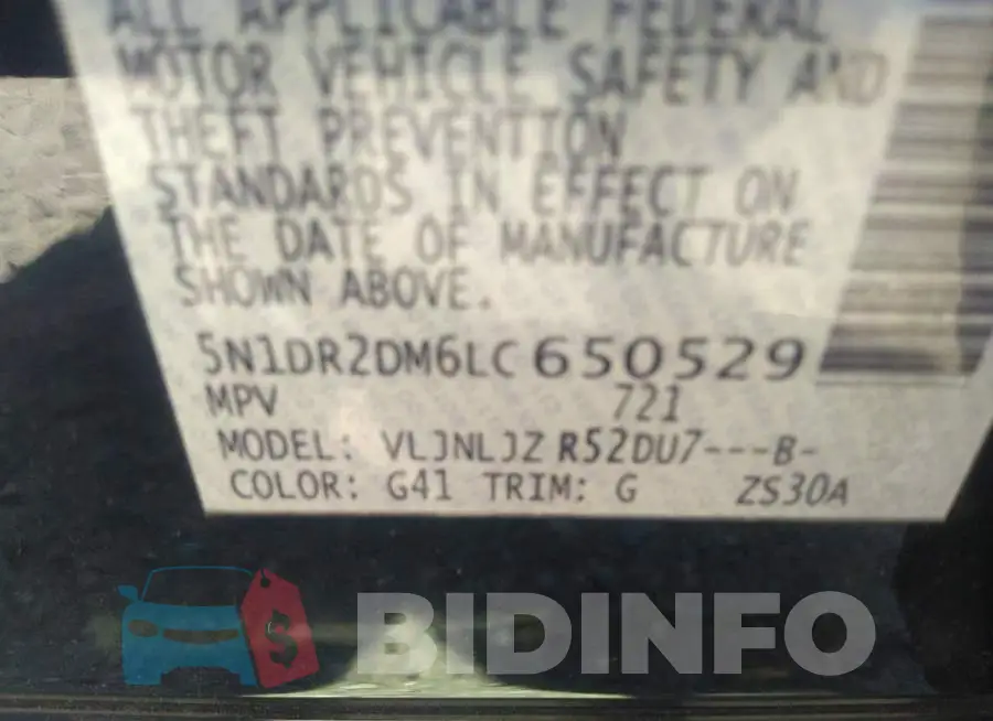 5N1DR2DM6LC650529 Photo# 9