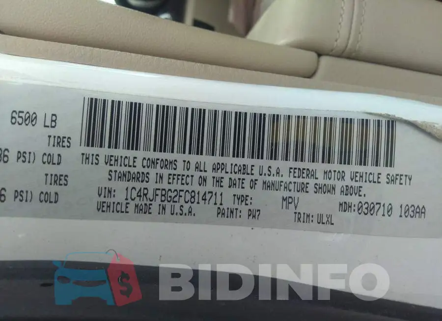1C4RJFBG2FC814711 Photo# 9
