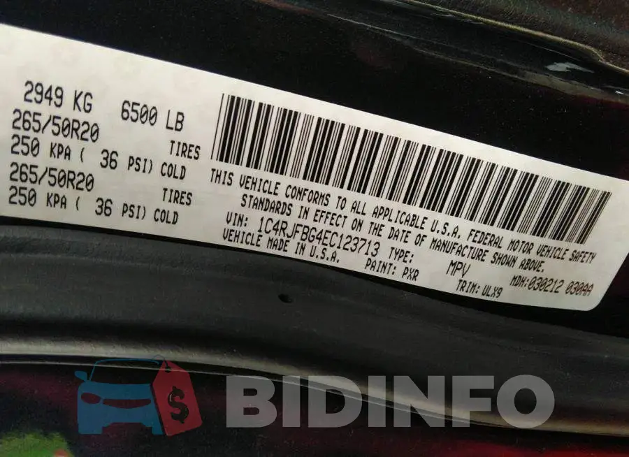 1C4RJFBG4EC123713 Photo# 9