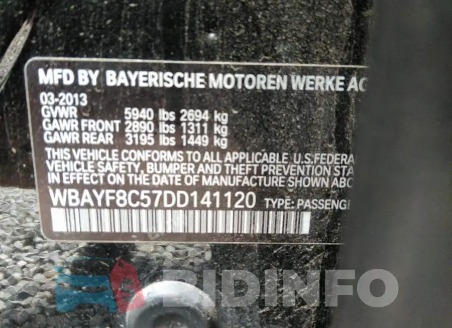 WBAYF8C57DD141120 Photo# 9