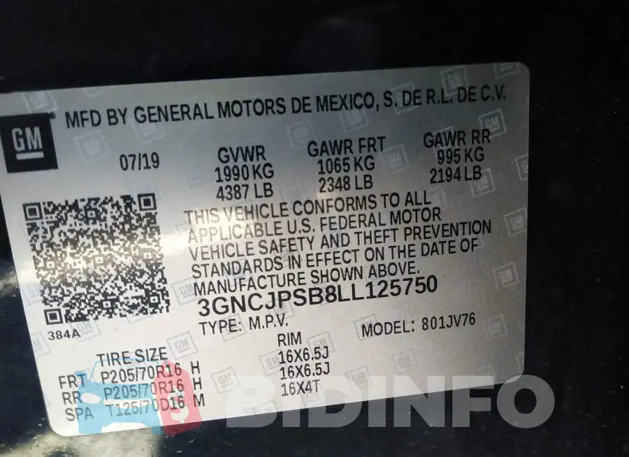 3GNCJPSB8LL125750 Photo# 9