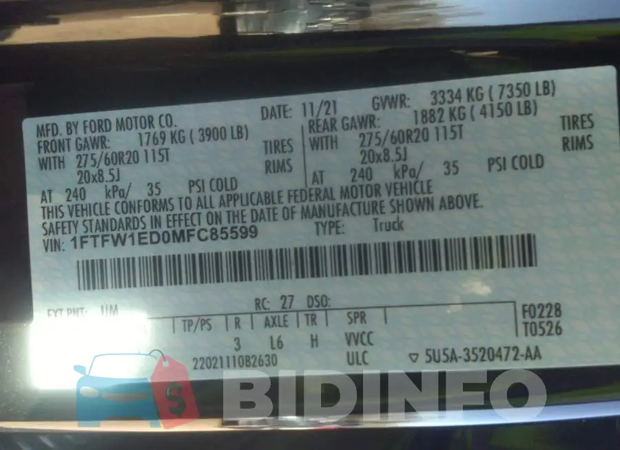 1FTFW1ED0MFC85599 Photo# 9