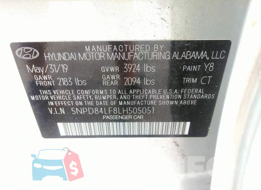 5NPD84LF8LH505051 Photo# 9