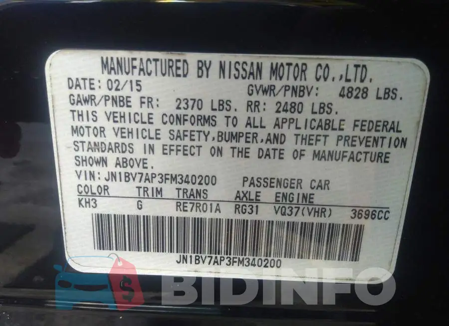 JN1BV7AP3FM340200 Photo# 9