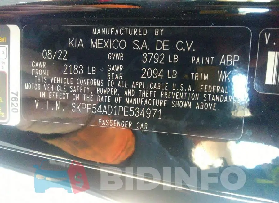 3KPF54AD1PE534971 Photo# 9