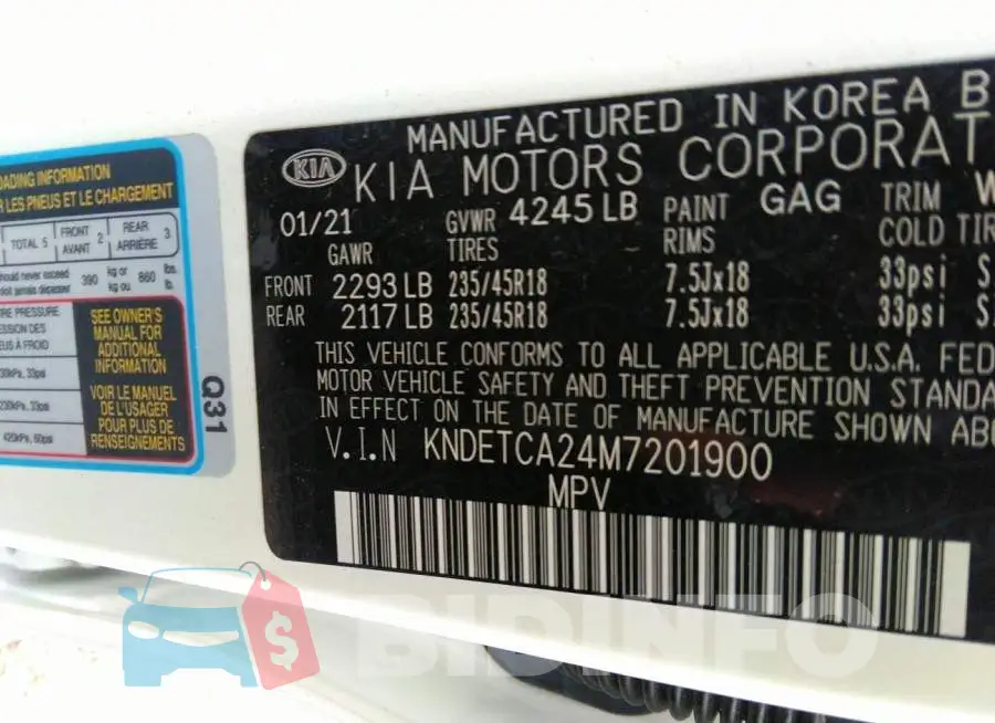 KNDETCA24M7201900 Photo# 9