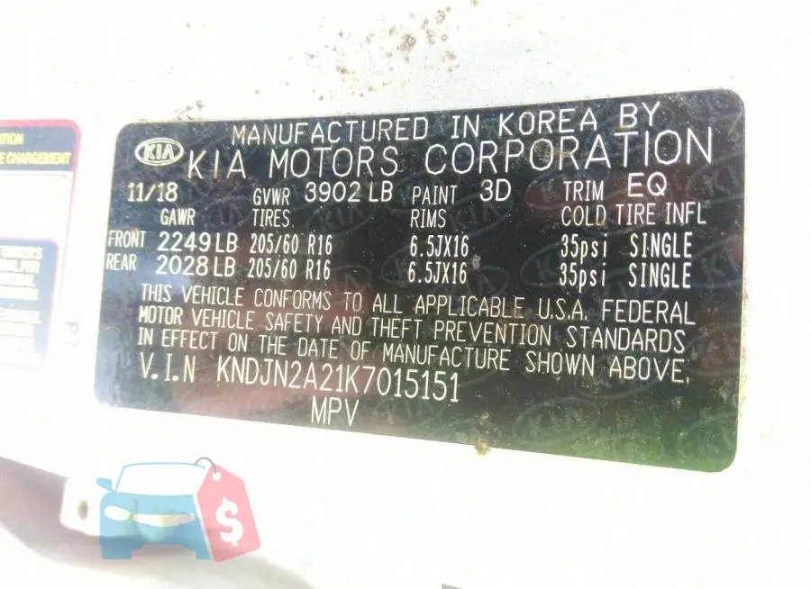 KNDJN2A21K7015151 Photo# 9
