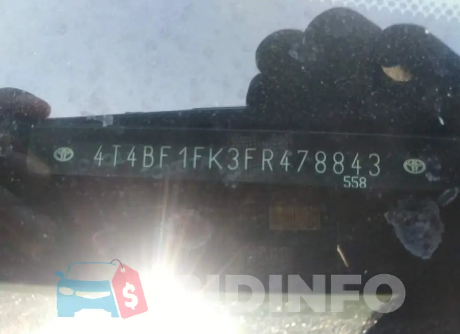 4T4BF1FK3FR478843 Photo# 9