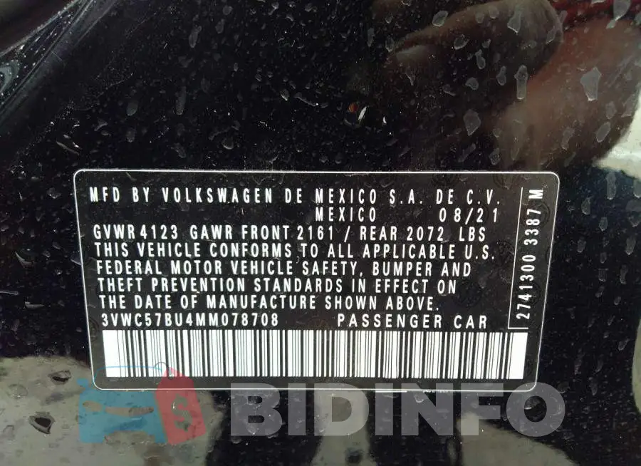 3VWC57BU4MM078708 Photo# 9