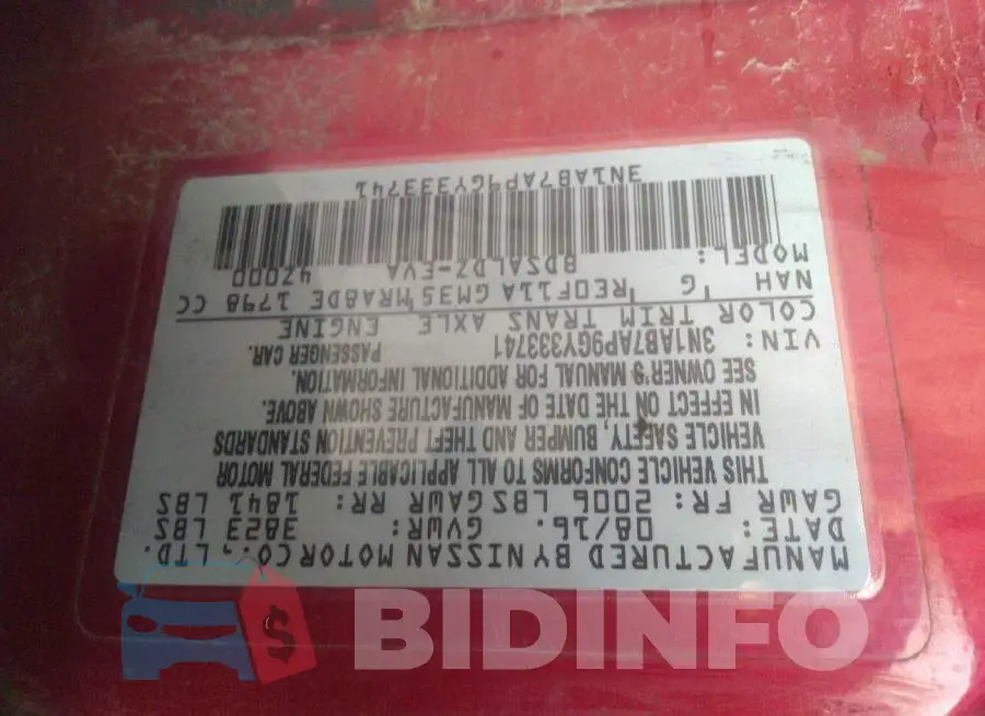 3N1AB7AP9GY333741 Photo# 9