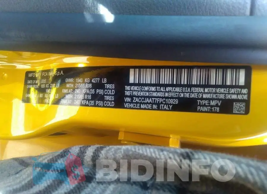 ZACCJAAT7FPC10929 Photo# 9