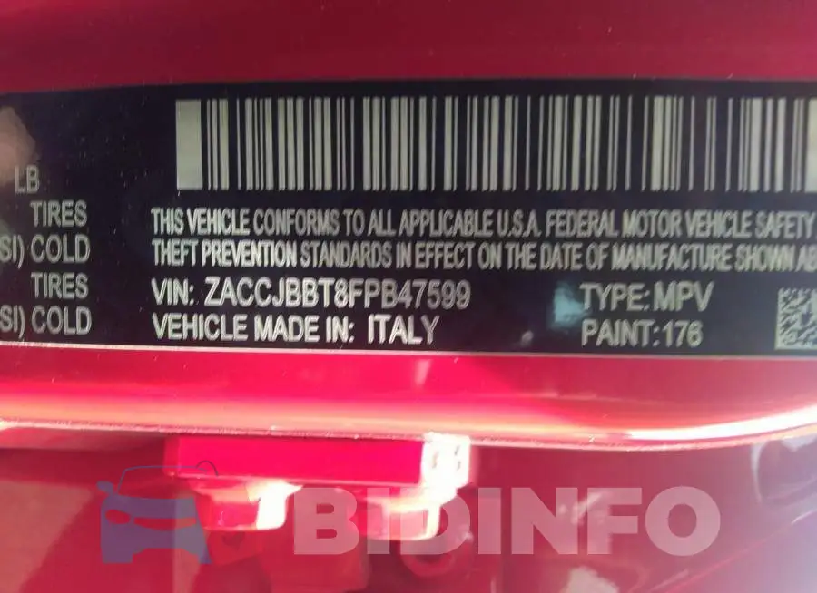 ZACCJBBT8FPB47599 Photo# 9