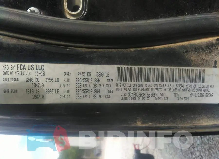 3C4PDCBB3HT559687 Photo# 9