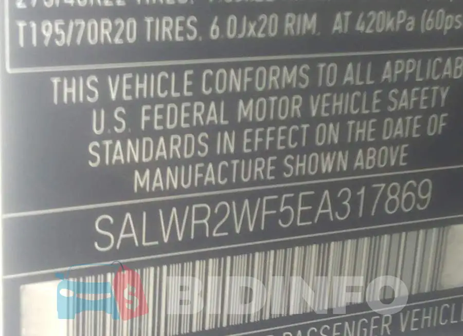 SALWR2WF5EA317869 Photo# 9