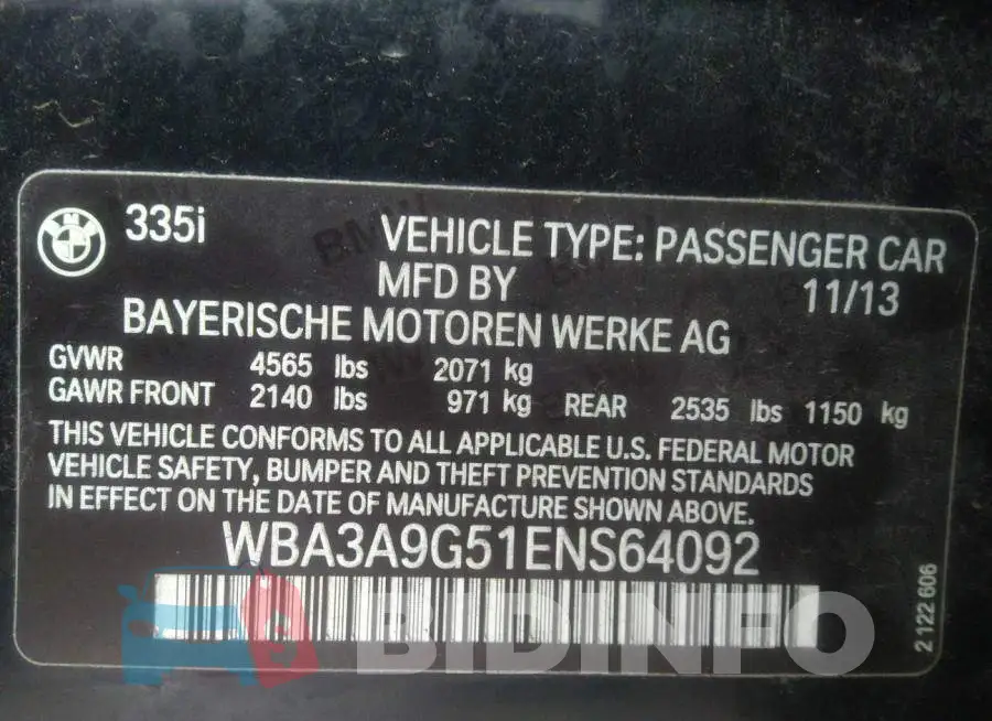 WBA3A9G51ENS64092 Photo# 9