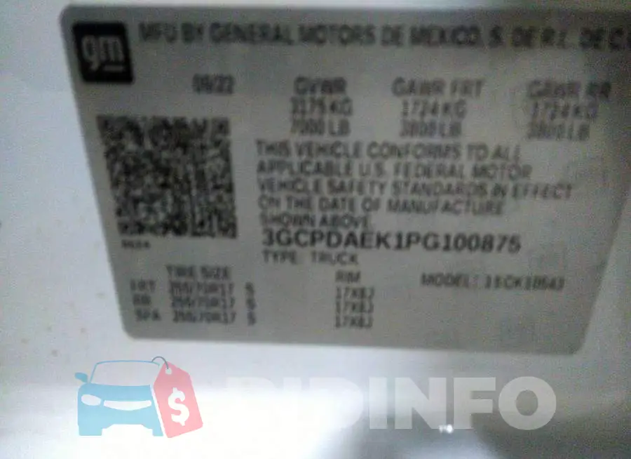 3GCPDAEK1PG100875 Photo# 9