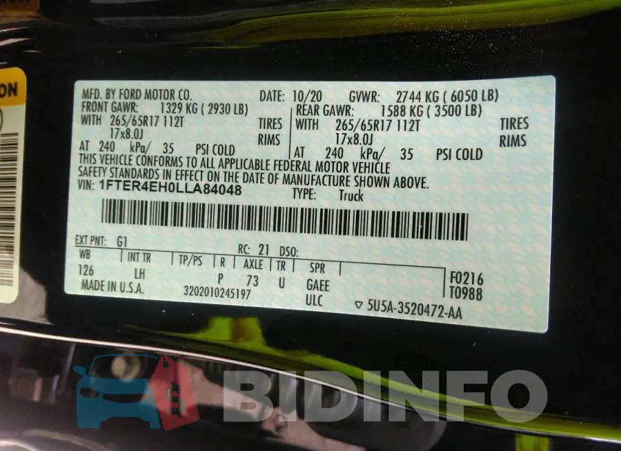 1FTER4EH0LLA84048 Photo# 9