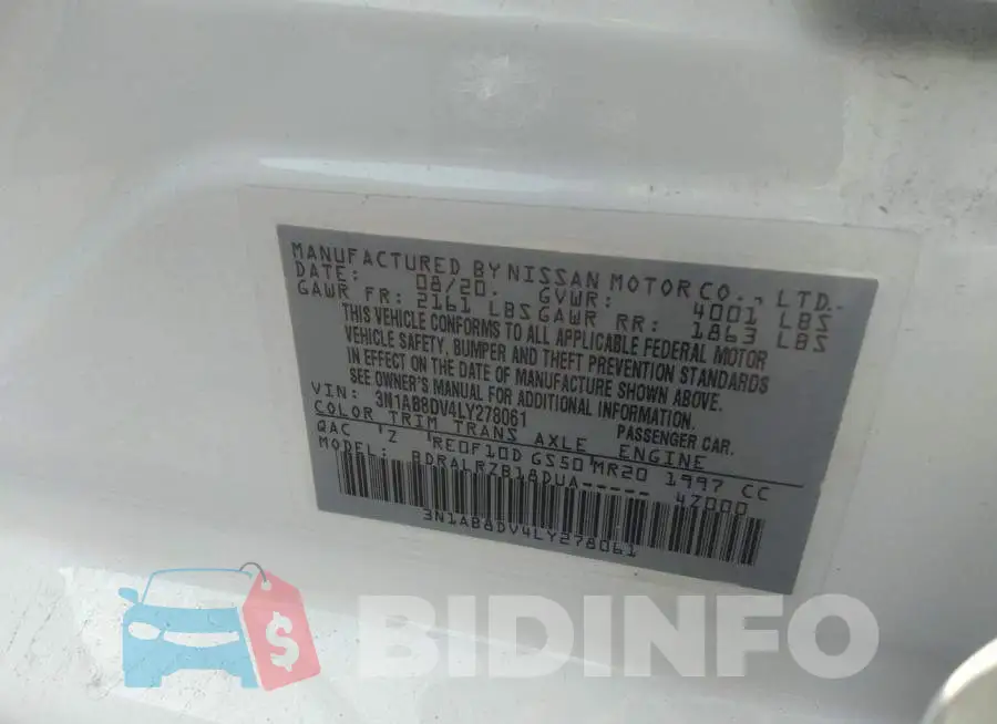 3N1AB8DV4LY278061 Photo# 9