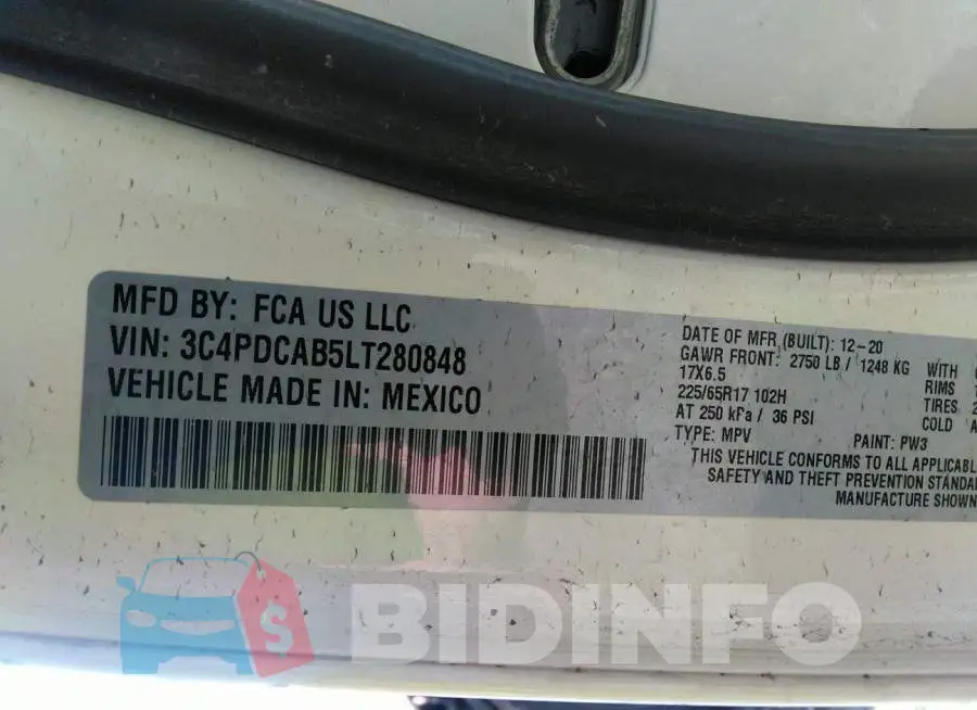 3C4PDCAB5LT280848 Photo# 9