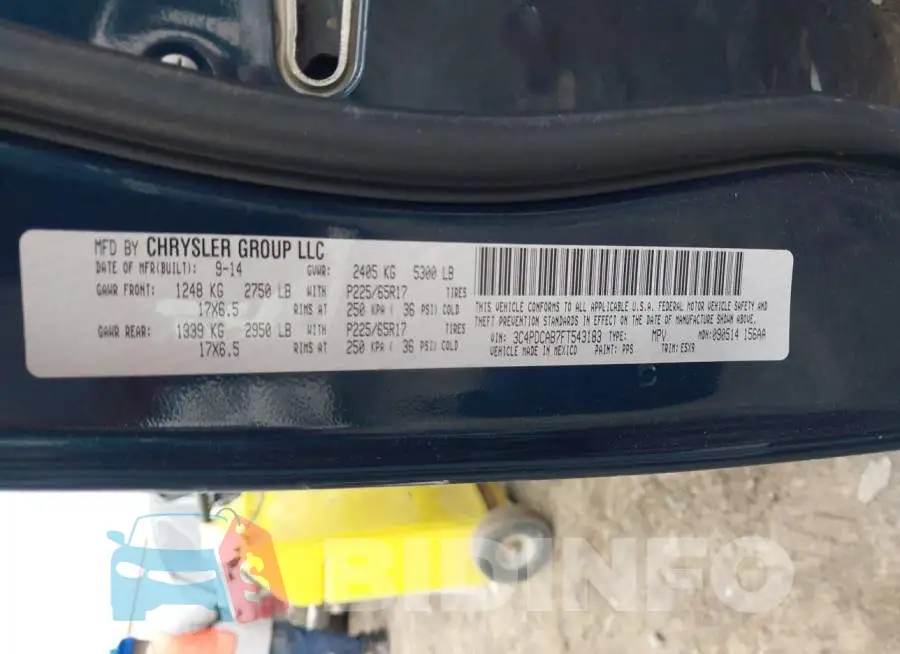 3C4PDCAB7FT543183 Photo# 9