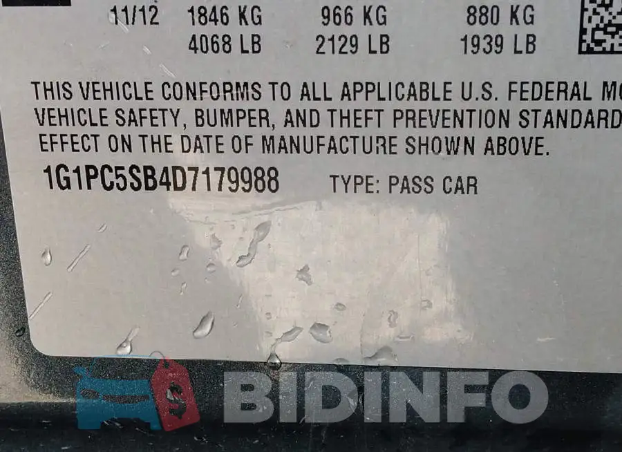 1G1PC5SB4D7179988 Photo# 9